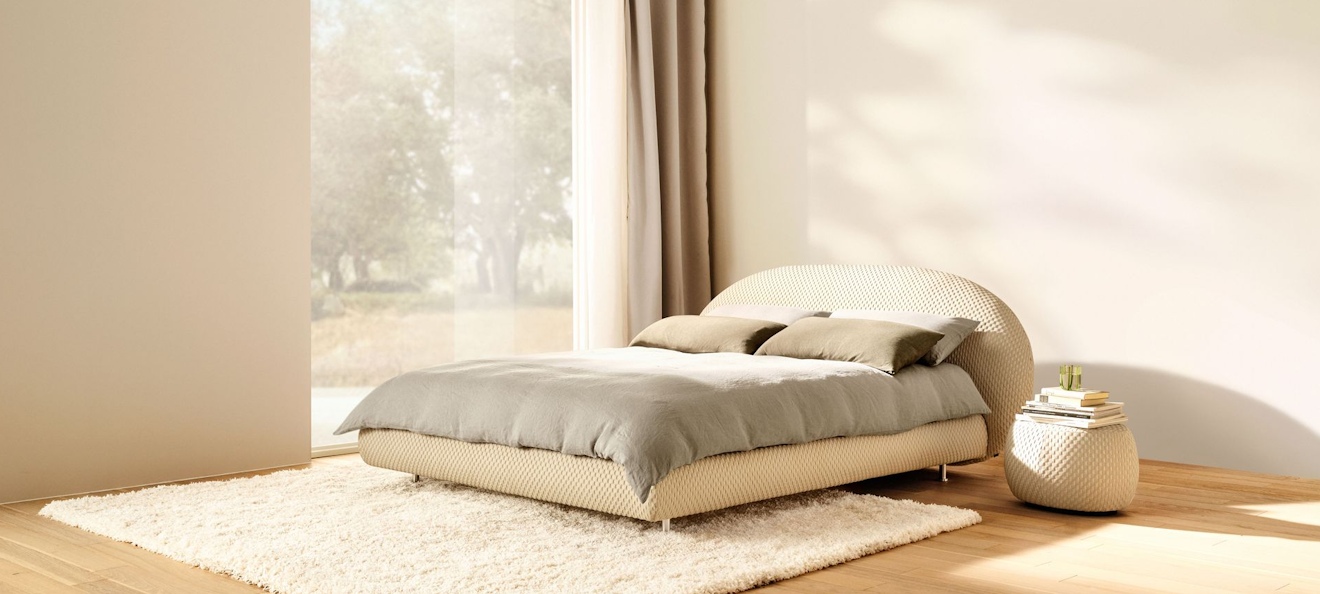 Hochwertiges Schramm Designbett mit Matratze – erhältlich bei Betten Huntenburg Hamburg